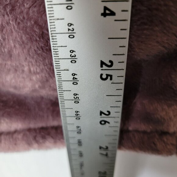 32 Degrees Heat Womens Sherpa Jacket Size 2XL Long Sleeve Full Zip Light Plum - Picture 6 of 12